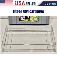 10PC N64 CARTRIDGE PROTECTORS  Side Opening Clear Box / Sleeves Case Nintendo 64