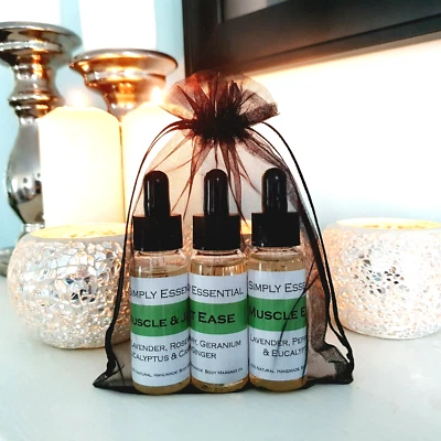 SIMPLY ESSENTIAL Massage oil Pain relief Ease Muscle & Joint rheumatism arthritis sports injury