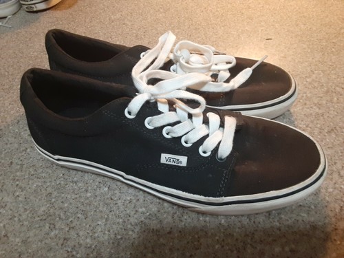 MENS SIZE 8 BLACK CANVAS SHOES | eBay