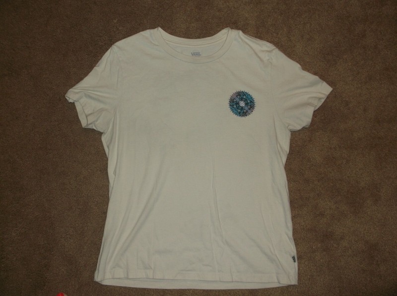 Girls T-shirt - Vans Off the Wall - Size Large - White