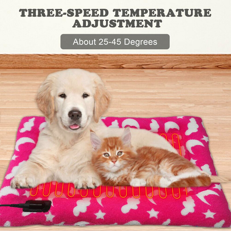 Pet Heating Pad Cat Dog Electric Heat Mat Heated Beds Dog Puppy