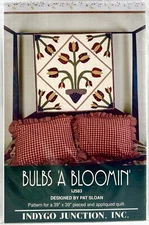 NEW 1999 Indygo Junction Sewing Pattern IJ583 Bulbs A Bloomin Wall Quilt 15961