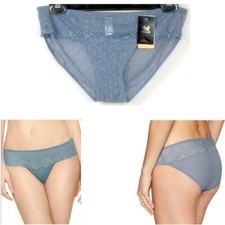 Wacoal Vivid Encounter Bikini Flint Stone Blue Gray Choose Size New 843295