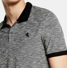 NWT  S  Express Men's Textured Small Lion Pique Polo Shirt