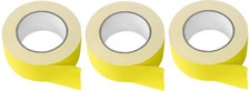  3 Rolls Rockville Pro Audio/Stage Wire ROCK GAFF Yellow Gaffers Tape 2"x100 Ft