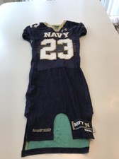 Game Worn Used Navy Midshipmen Football Jersey Under Armour Size 36 #23