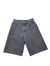 Southpole Boys Size 10 Dark Wash Shorts Jean Baggy Grunge Y2K Jorts W24 L9.5