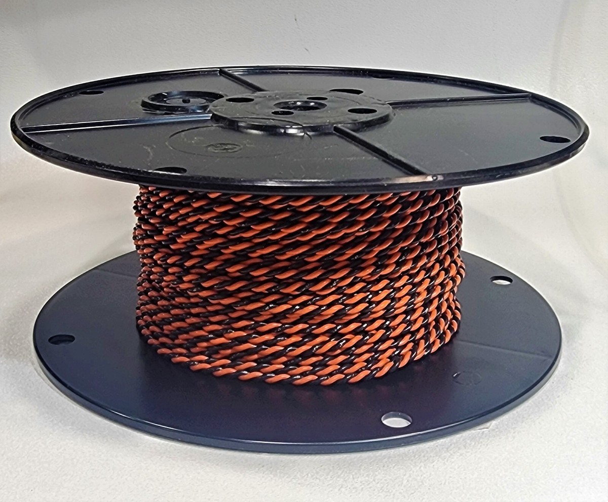 Belden 9497 Equivalent Speaker Cable ~ Black + Orange Twist ~ Sold