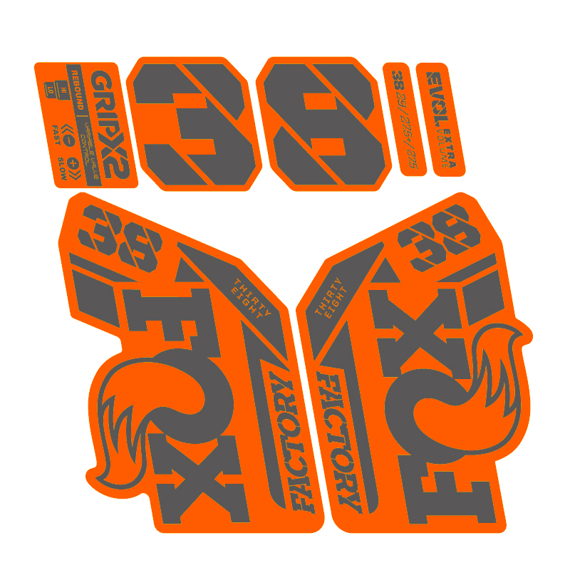 Fork Sticker for 2025 FOX 38 Factory step cast Mountain Bike