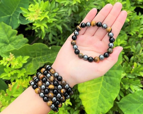 4mm-10mm Natural Gemstone Beaded Stretch Bracelet Crystal Healing Reiki Gifts - Picture 142 of 440