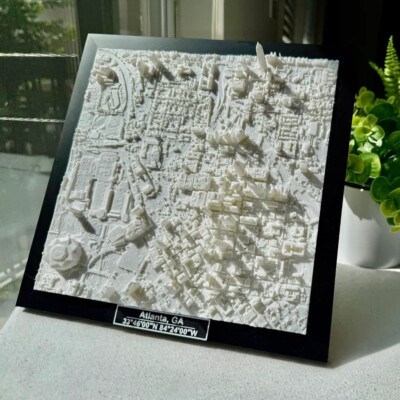 Atlanta Modern Art 3D City Model | 10''x10''