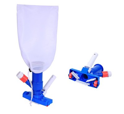 Pool Spa Jet Vacuum Cleaner w/Brush for Frame Above Ground/Inflatable Pools, ...