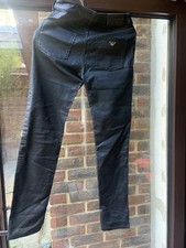 Emporio Armani Ladies Black Shimmer Jeans, W27