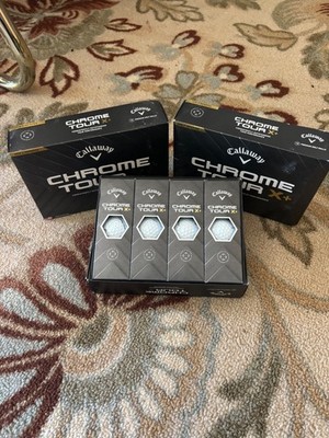 3 Dozen New Callaway Chrome Tour X Plus Golf Balls White
