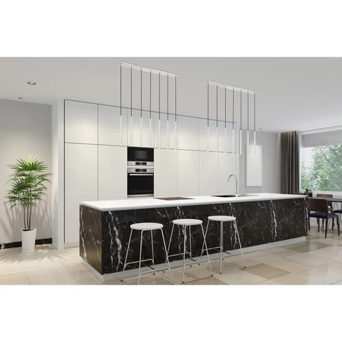 7 Light Linear Chandelier - Picture 5 of 6