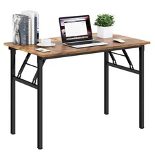 Need Folding Desk for Home Office 39-3/8 inch Length Modern Folding Table Com...