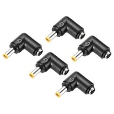 3 Pcs DC Power Adapter,90 Degree Right Angle Female 5.5mm x 2.1mm to Male 5.0...