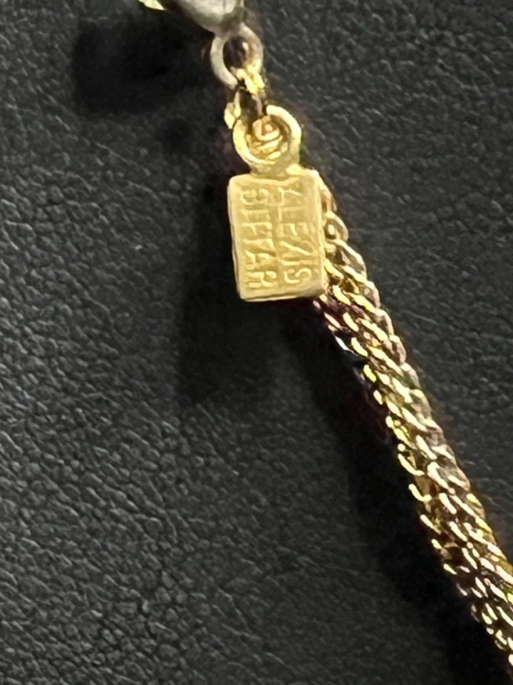 Collar Esqueleto Alexis Bittar Tallado Ónix/Ágata Negra Usado Firmado  Foto 3 de 4