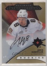 2018 Upper Deck Ultimate Collection Introductions Gold Jayce Hawryluk Auto f1h