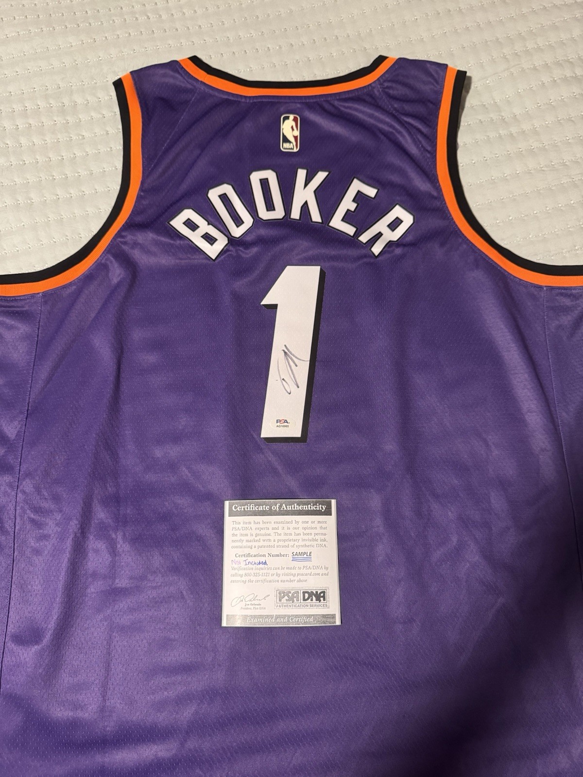 Devin Booker Signed Nike Authentic Swingman Jersey Phoenix Suns PSA COA AUTO NBA 
