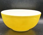 Vintage PYREX Pre Numbers on Base Yellow Nesting Primary Colors Mixing Bowl 10"
