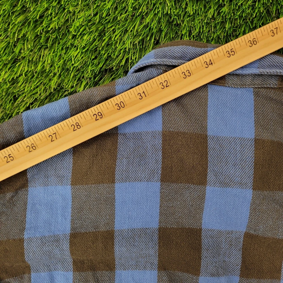 Vintage Field-Master Plaid Western Shirt XL 17.5 26x28 Baggy - Image 3 of 4