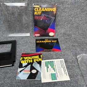 NES Cleaning Kit [First Print] NES Complete w/ Manual Poster CIB VGC