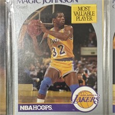 NBA Hoops Magic Johnson Most Valuable Player Los Angeles Lakers Trading Card Lot