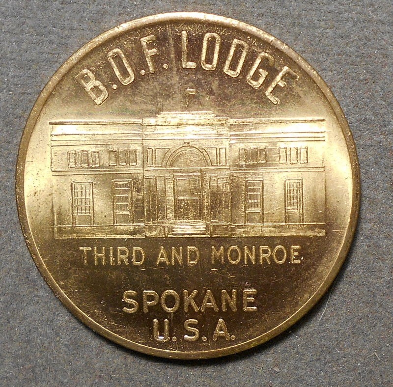 Spokane (WA), B.O.F. Lodge, Third And Monroe (Building)   Good Luck, “Our Motto