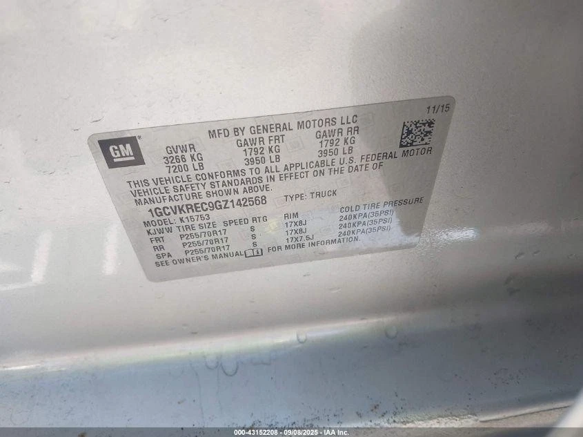 Used A/C Compressor fits: 2016 Chevrolet Silverado 1500 pickup  Grade B Foto 4 de 4