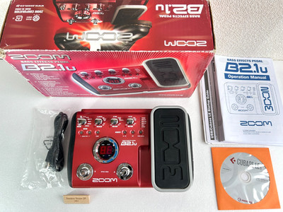 ZOOM BASS B2.1u Multi-Effekt Bass Effektpedal gebraucht mit Box, englisches H...