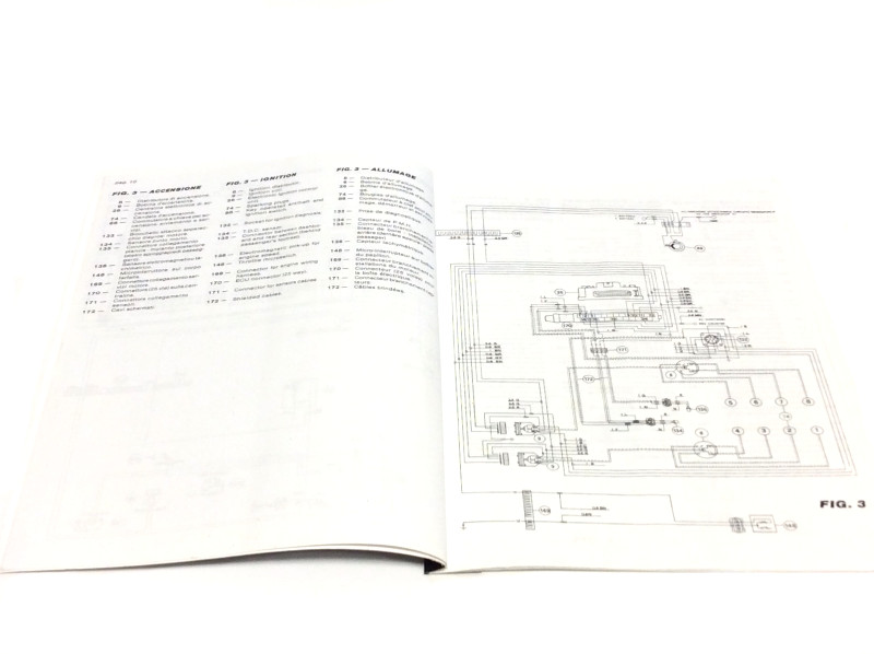 86-87 Ferrari 328 GTB/GTS Electrical Wiring Schematics Manual Euro