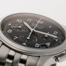 ZENITH 02.0505.400/24 El Primero Chronograph WATCH black SS AT 6