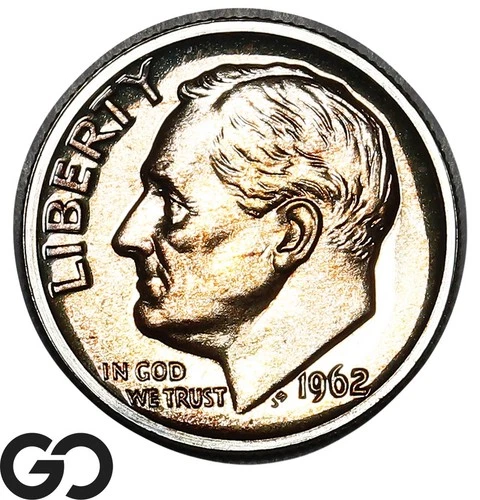 1962 Roosevelt Dime PROOF Great Color