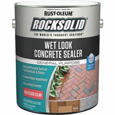 Rust-Oleum 317927 Rocksolid Wet Look Concrete Sealer High Gloss Clear gal