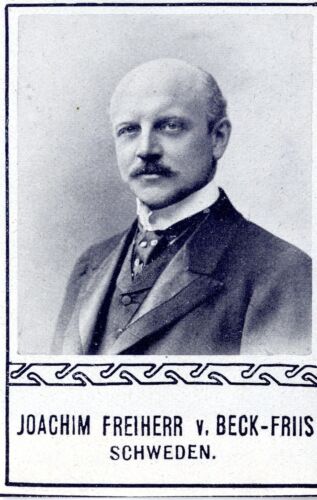 Joachim Freiherr v. Beck-Friis Schweden * Historische Memorabile 1908 - Afbeelding 1 van 1