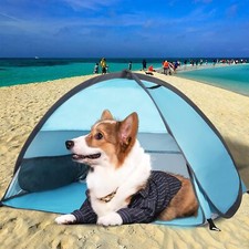 Pop Up Dog Beach Tent,Mini Head Tent,can be Fixed Small Dog Beach Sun Shelters T