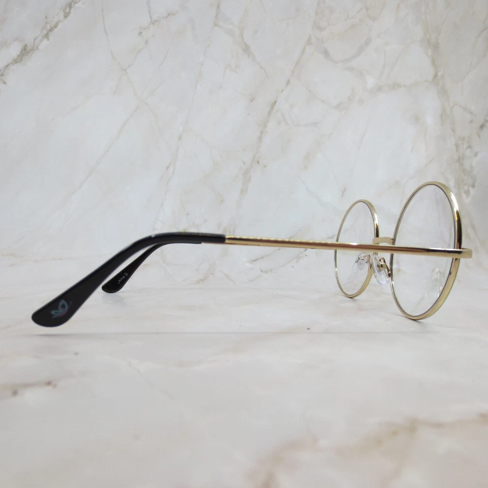 Marco de gafas Disney EV9833-1122 para mujer verde dorado metal borde completo redondo Foto 3 de 4