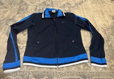 Vintage Nike Track Jacket Full Zip Womens Sz Small 4-6 blue