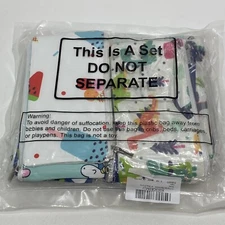 NEW - 12 Pieces Reusable Party Favor Pencil Bags - Funny Style - Misc Patterns