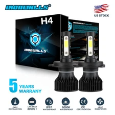 For Hyundai Accent 2000-2017 H4 9003 LED Headlight Hi/Low Beam Bulbs Super White