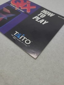 Very Clean Qix nes manual Nintendo Taito 