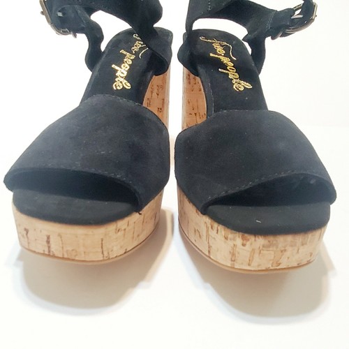 Sandali in sughero Anthropologie Free People Brooke con plateau taglia 39 nuovi boho - Foto 3 di 7
