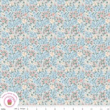 Riley Blake LIBERTY COLLECTOR'S HOME 1666803B Blue Pastel Floral Quilt Fabric