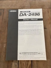 Edirol da-2496 Owner's Manual