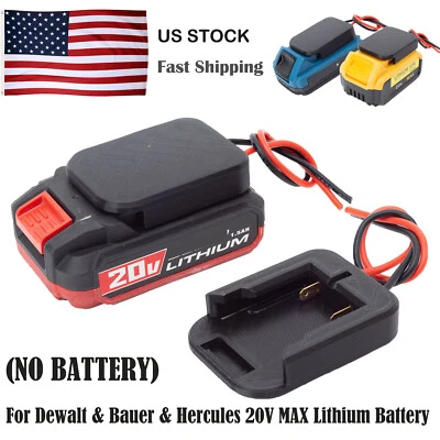 For Dewalt/For Bauer 20V Battery Power Wheels Adapter For DIY Robotics NEW US