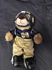 Build A Bear NFL Rams Teddy Bear W/Uniform Jersey Pants Helmet