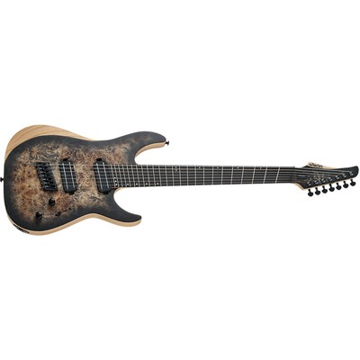Schecter Guitars 1509 Reaper-7 Multiscale Electric Guitar, Satin Charcoal Burst