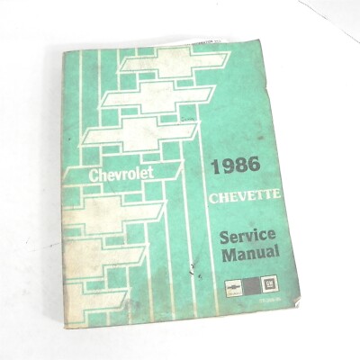 VINTAGE 1986 CHEVROLET CHEVETTE ORIGINAL FACTORY DEALER SERVICE MANUAL REPAIRS