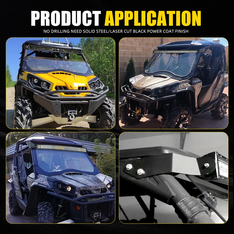 Kit de cables de montaje de barra de luz LED de 42" para techo Can-Am Commander 1000 800 Max 1000R Foto 4 de 4